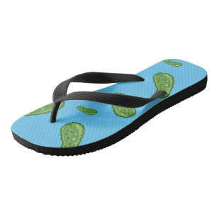 Dill With It Design - Adult Flip Flops, Wide Strap Flops