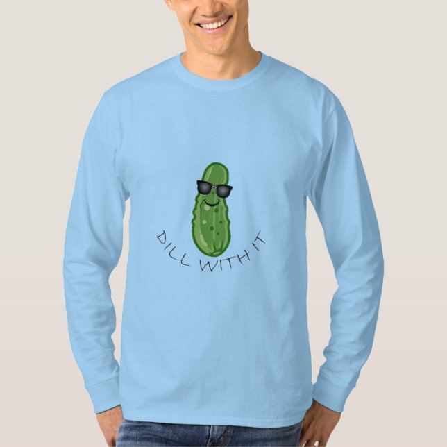 Dill With It Design - Basic Long Sleeve T-Shirt (Front)