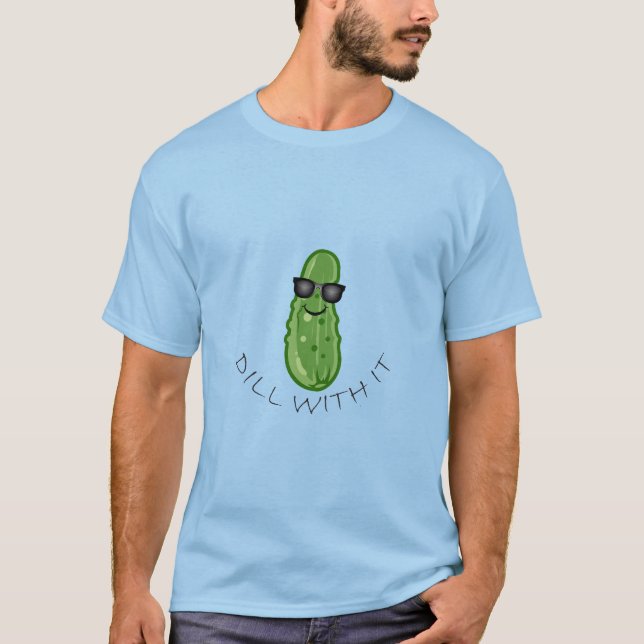 Dill With It Design - Men's Basic T-Shirt (Front)