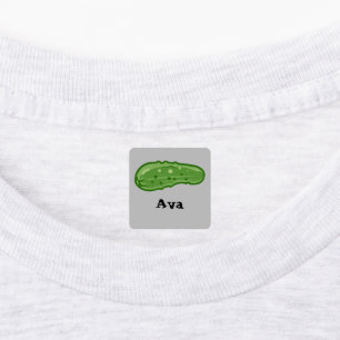 Dill With It Design - Small Square Clothing Label 