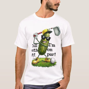 Dill With It Golf Shirt - Pickle Golfer Pun Tee