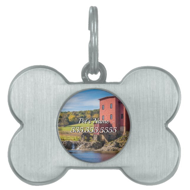 Dillard Mill Autumn Pet ID Tag (Front)