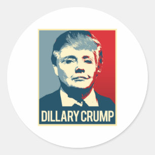 Dillary Crump Poster - -  Classic Round Sticker