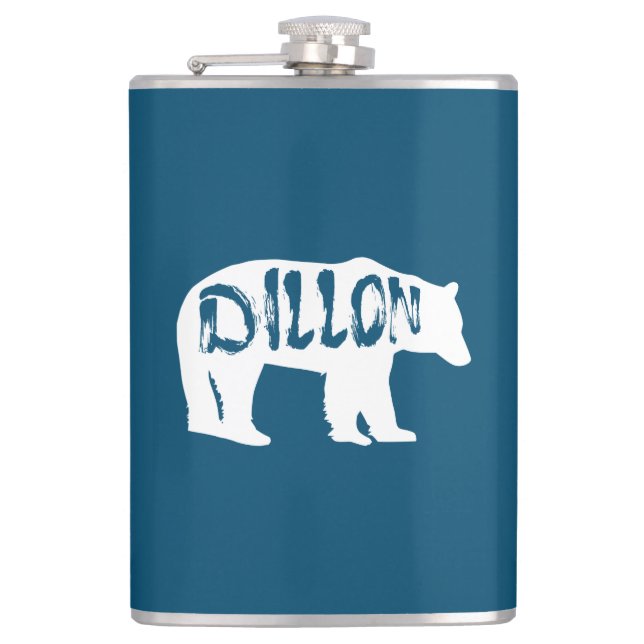Dillon Colorado Bear Hip Flask (Front)