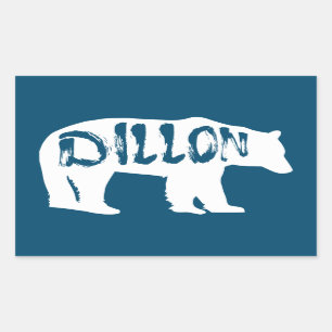 Dillon Colorado Bear Rectangular Sticker