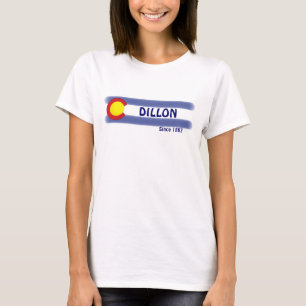 Dillon Colorado local flag ladies tee