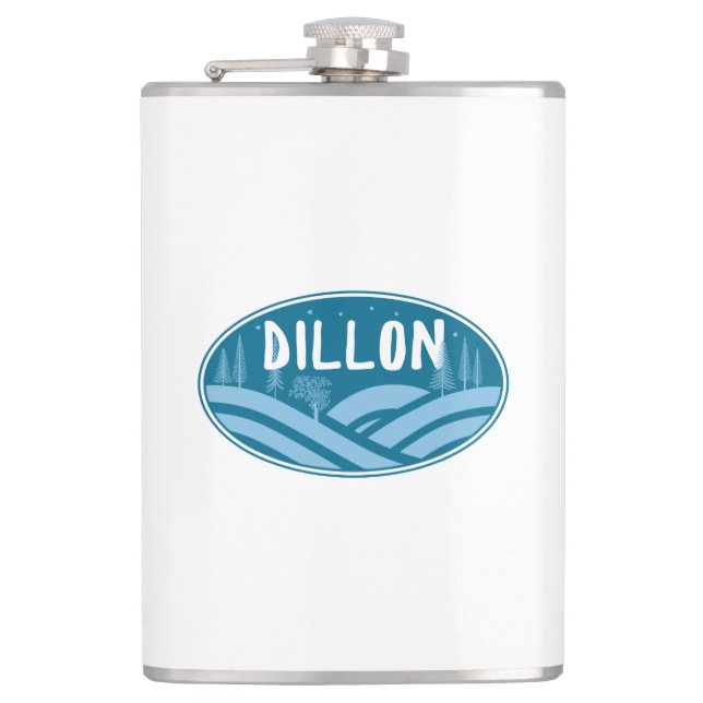 Dillon Colorado Outdoors Hip Flask (Front)