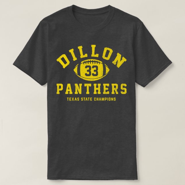 Dillon Panthers 33 Texas State Champions T-Shirt (Design Front)