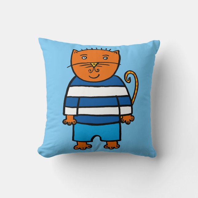 Dillon the Cat Cushion (Front)