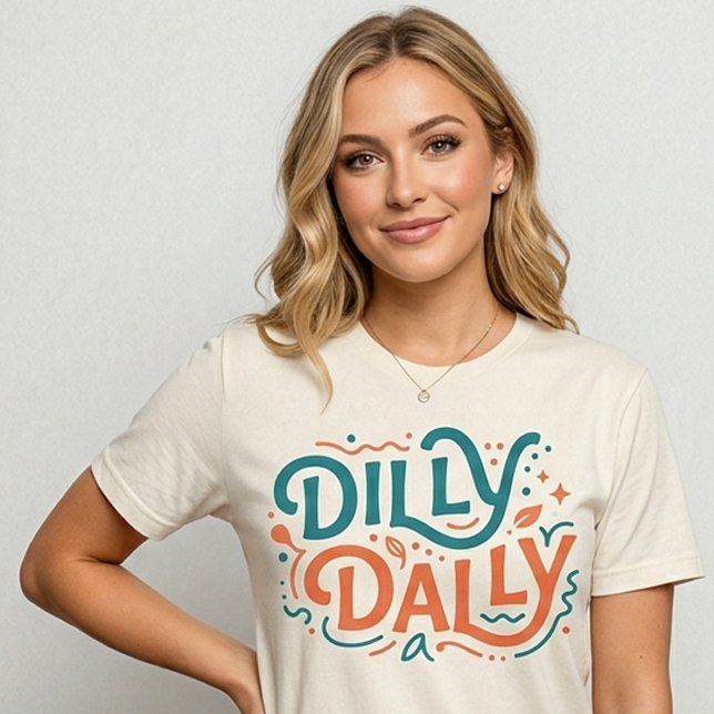 Dilly Dally Graphic Tee | Retro Preppy T Shirt (Creator Uploaded)