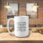 Dilly Dally Mug<br><div class="desc">Make a statement with your favourite beverage with The Dilly Dally Mug. Personalise with your name and initial.</div>