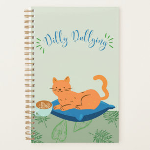 Dilly Dallying Orange Cat Planner