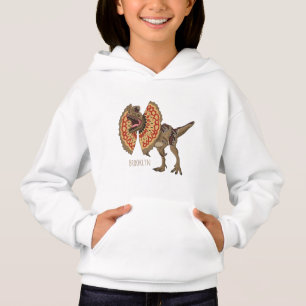 Dilophosaurus cartoon illustration