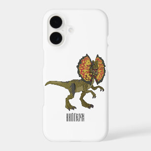 Dilophosaurus cartoon illustration