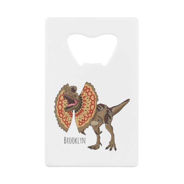Dilophosaurus cartoon illustration (Front)