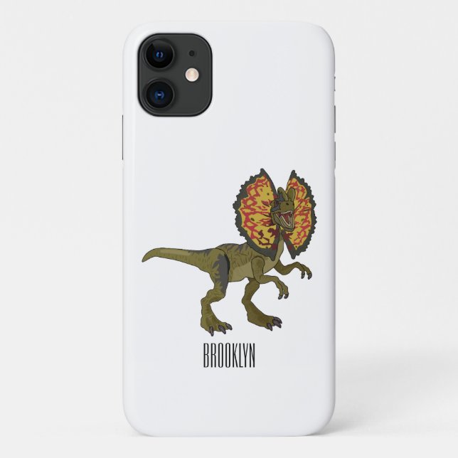 Dilophosaurus cartoon illustration Case-Mate iPhone case (Back)