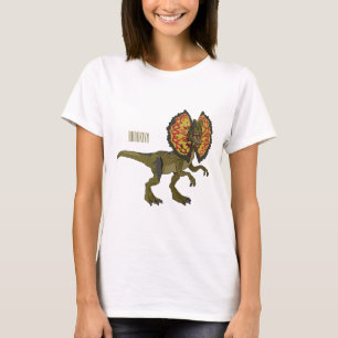 Dilophosaurus cartoon illustration T-Shirt