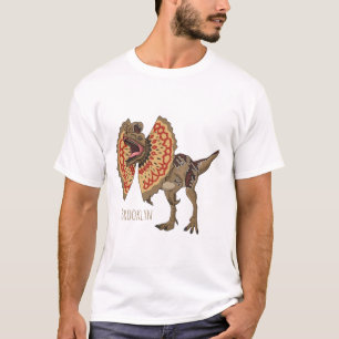 Dilophosaurus cartoon illustration T-Shirt