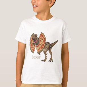 Dilophosaurus cartoon illustration T-Shirt