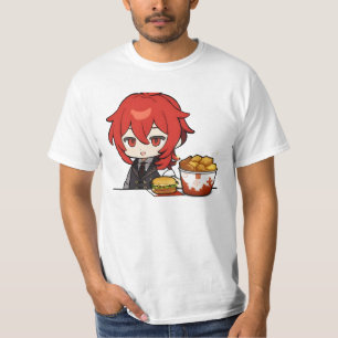 diluc chibi eat T-Shirt