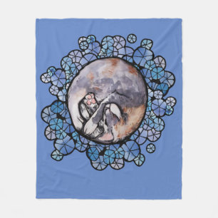 Dilute Calico Cat Cuddles Maine Coon Cats          Fleece Blanket