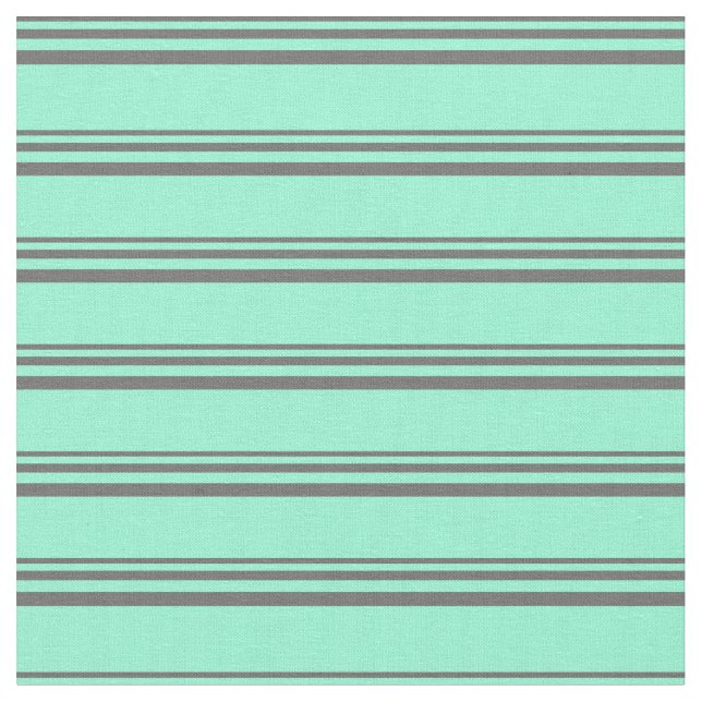 Dim Grey and Aquamarine Pattern Fabric (Close Up)