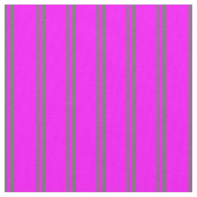 Dim Grey and Fuchsia Coloured Lines Fabric (Close Up)