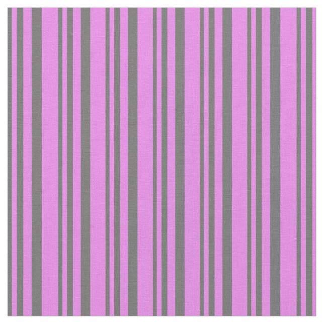 Dim Grey and Violet Coloured Lines Pattern Fabric (Close Up)