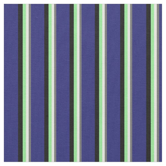 Dim Grey, Beige, Light Green, Black, Midnight Blue Fabric (Close Up)