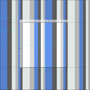 Dim Grey, Cornflower Blue, Light Grey & Mint Cream Fabric