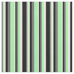 Dim Grey, Green, Mint Cream, and Black Coloured Fabric
