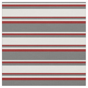Dim Grey, Light Cyan, and Dark Red Coloured Lines Fabric