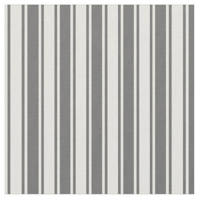 Dim Grey & Light Yellow Coloured Stripes Fabric (Close Up)