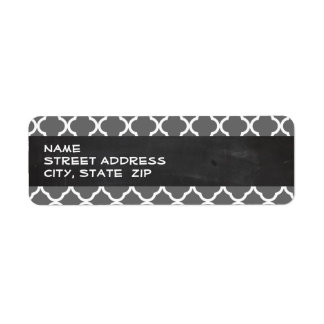 Dim Grey Quatrefoil; Chalkboard look