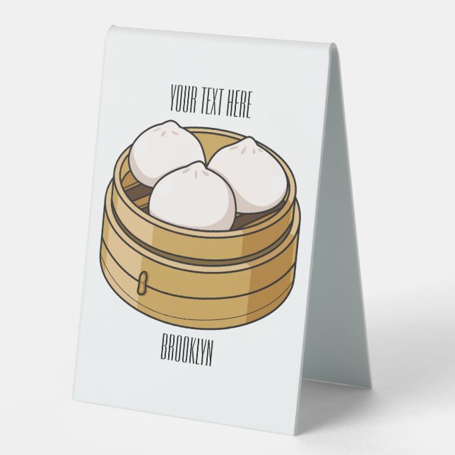 Dim sum cartoon illustration  (Front)