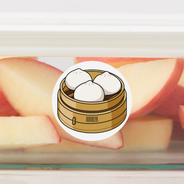 Dim sum cartoon illustration (Affixed)