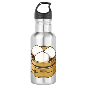 Dim sum cartoon illustration 532 ml water bottle