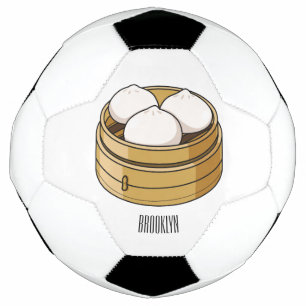 Dim sum cartoon illustration football