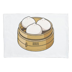 Dim sum cartoon illustration  pillowcase