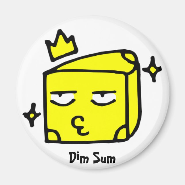 Dim Sum Cheese Magnet (Front)