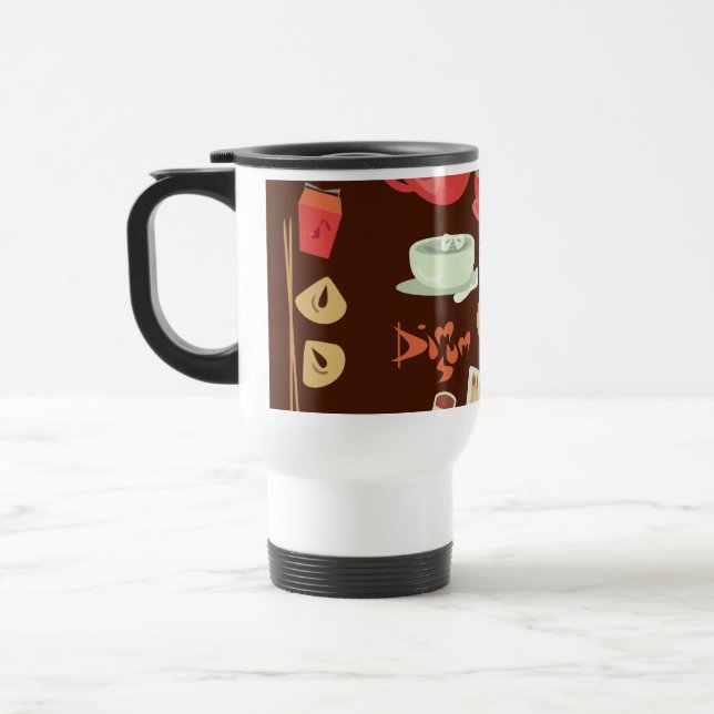 Dim Sum Deluxe Cute Kawaii Chinese Food Fun  Travel Mug (Left)