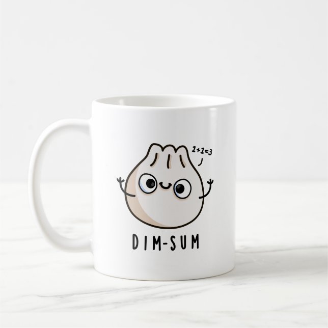 Dim-sum Funny Dimsum Math Pun  Coffee Mug (Left)