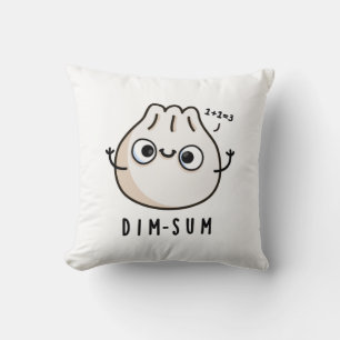 Dim-sum Funny Dimsum Math Pun  Cushion