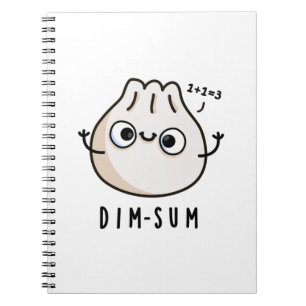 Dim-sum Funny Dimsum Math Pun Notebook