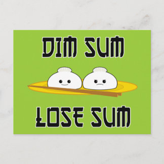 Dim Sum Lose Sum Postcard
