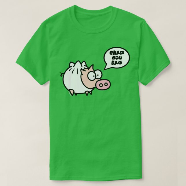 Dim Sum Pig  Char Siu Bao  T-Shirt (Design Front)