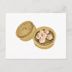 Dim Sum   Shumai   烧麦 Postcard