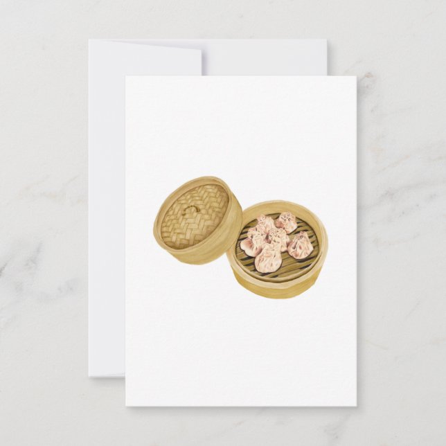 Dim Sum | Shumai | 烧麦 Thank You Card (Front)