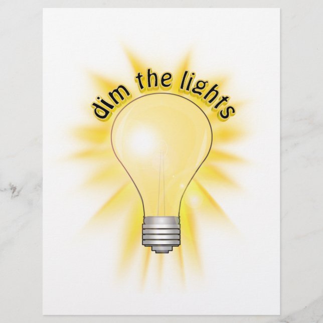 Dim the Lights - Lightbulb (Front)