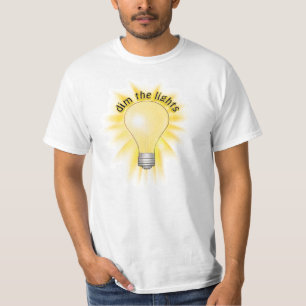 Dim the Lights - Lightbulb T-Shirt